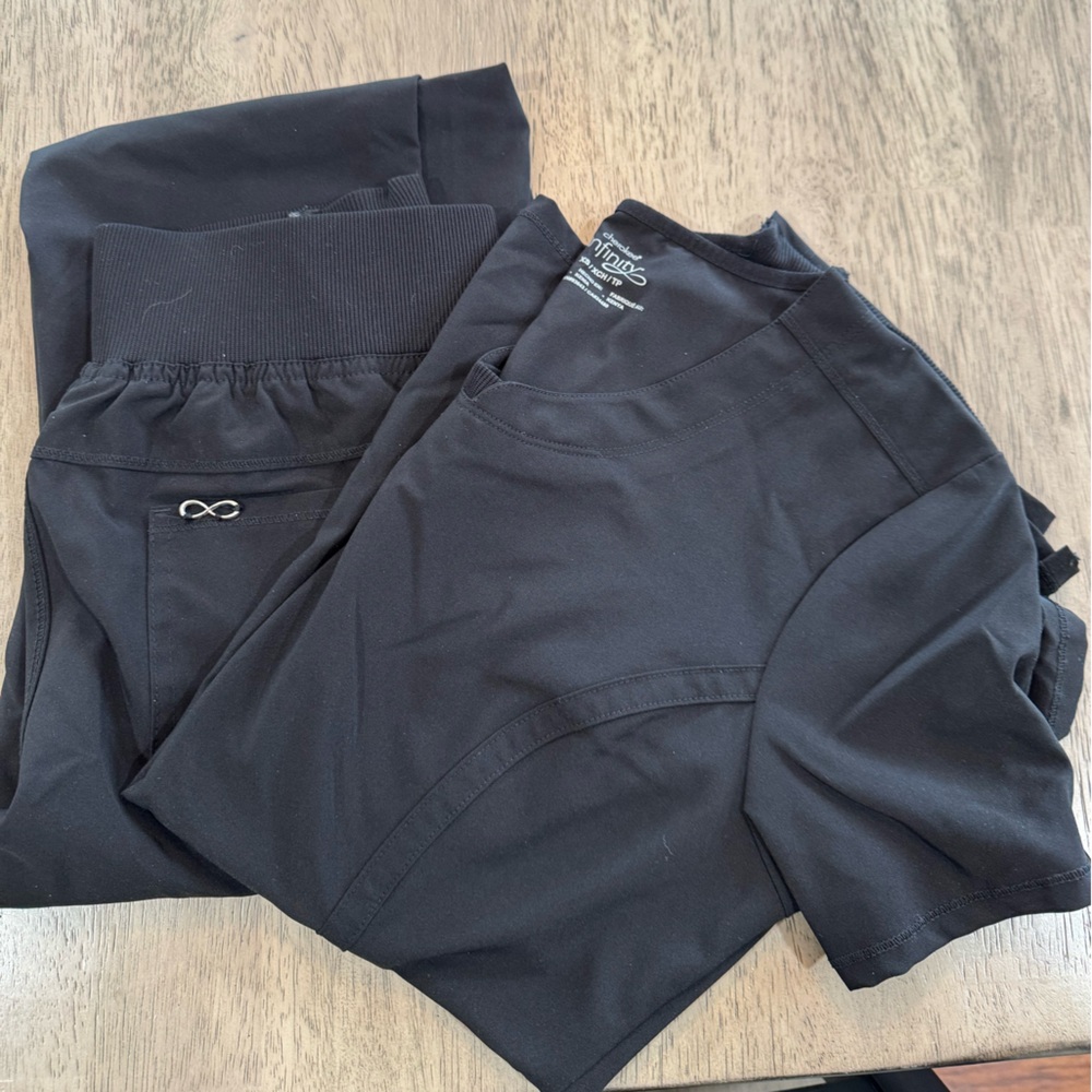 Cherokee Black Women's Scrub Set